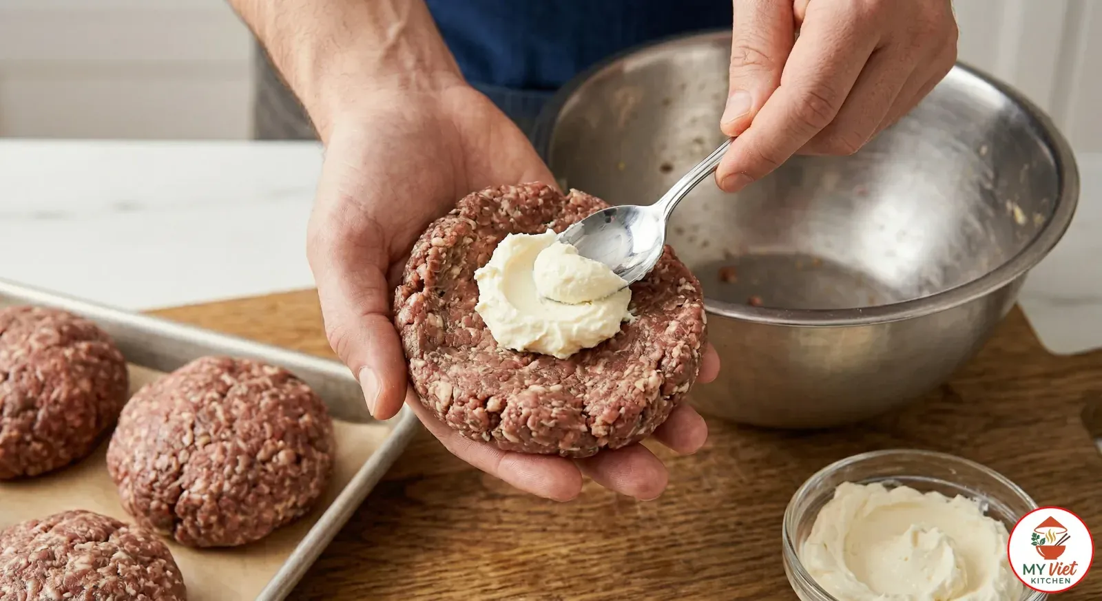Step 2- Shape and Stuff the Patties