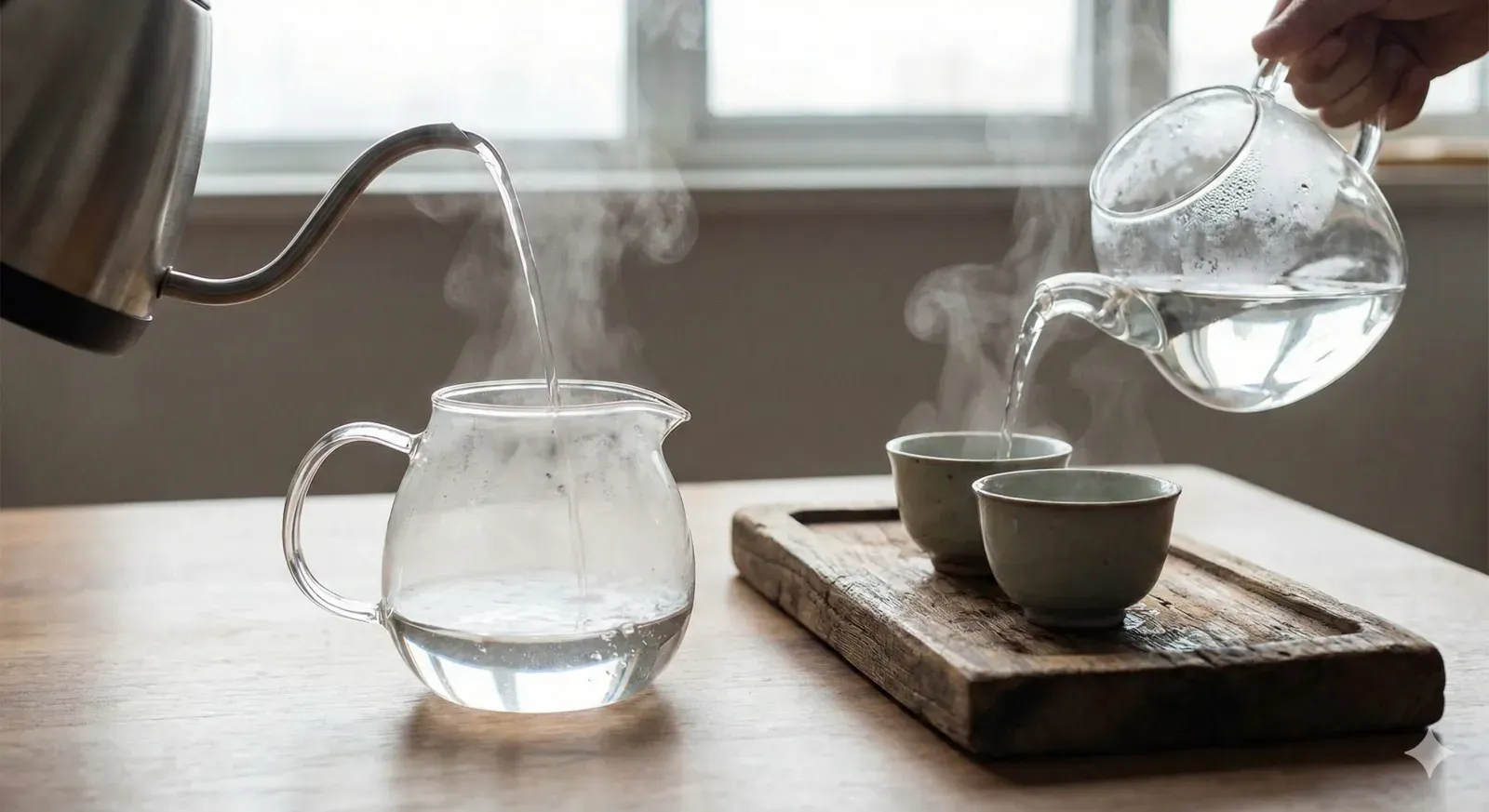 Step 2: Warm the Teapot and Cups