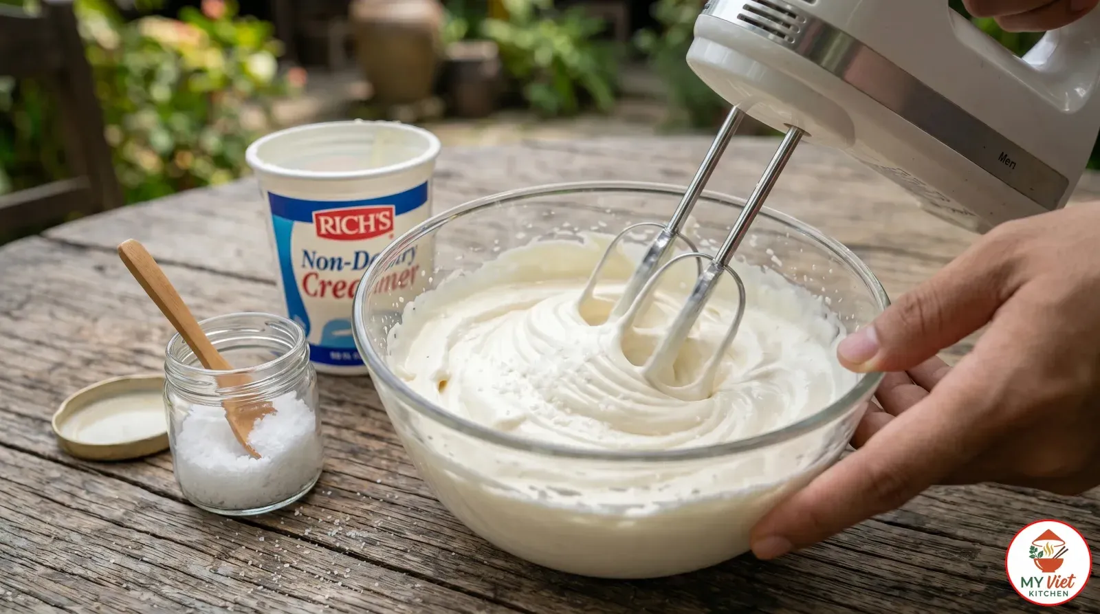 Step 2- Whip the Salted Cream