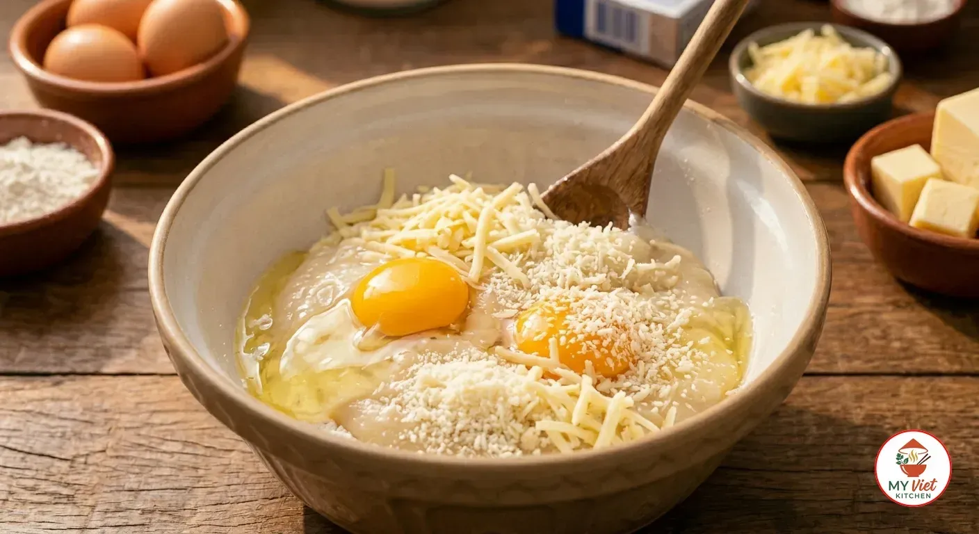 Step 3- Add Eggs and Cheese
