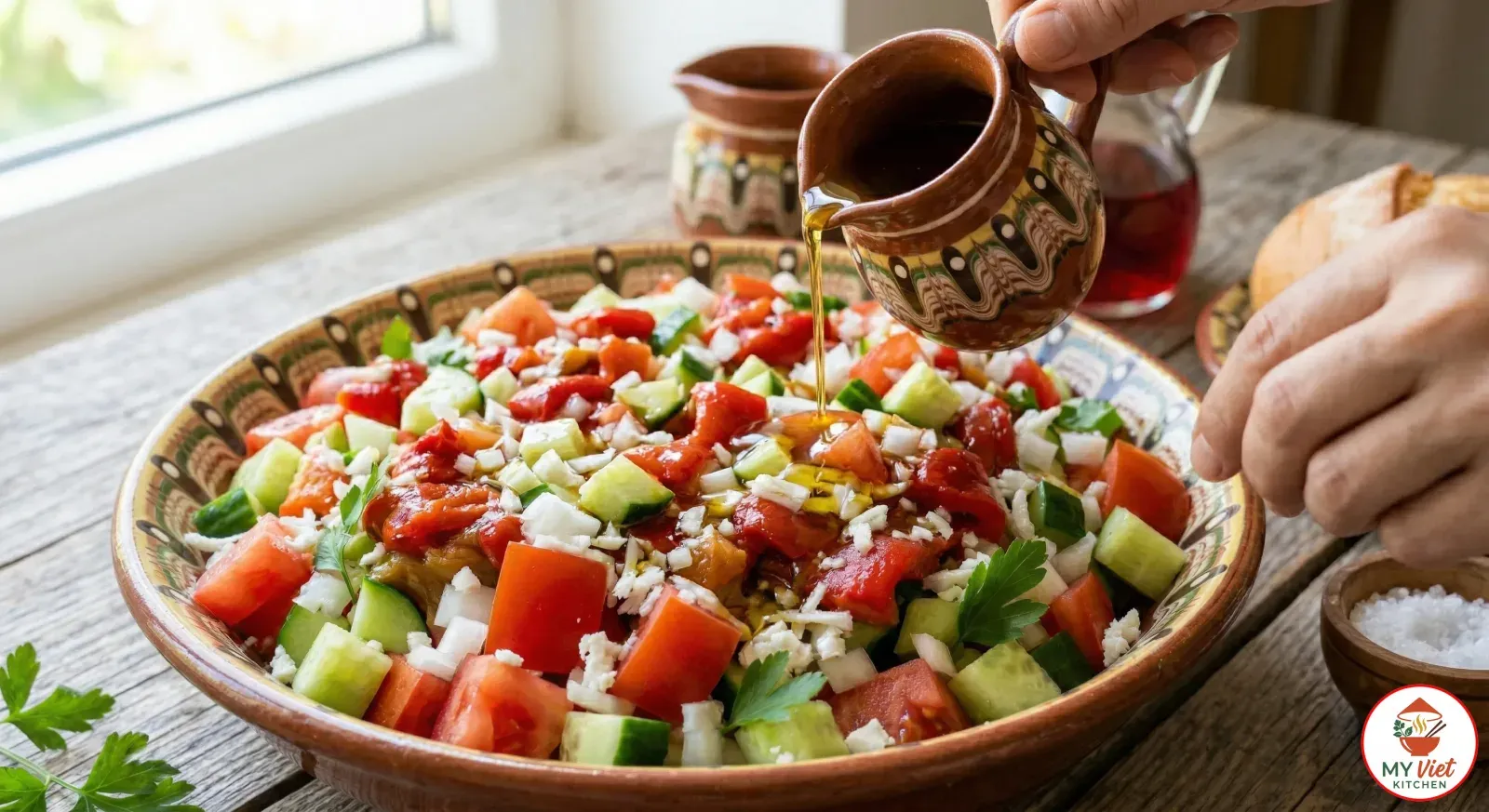 Step 3- Assemble and Dress the Salad