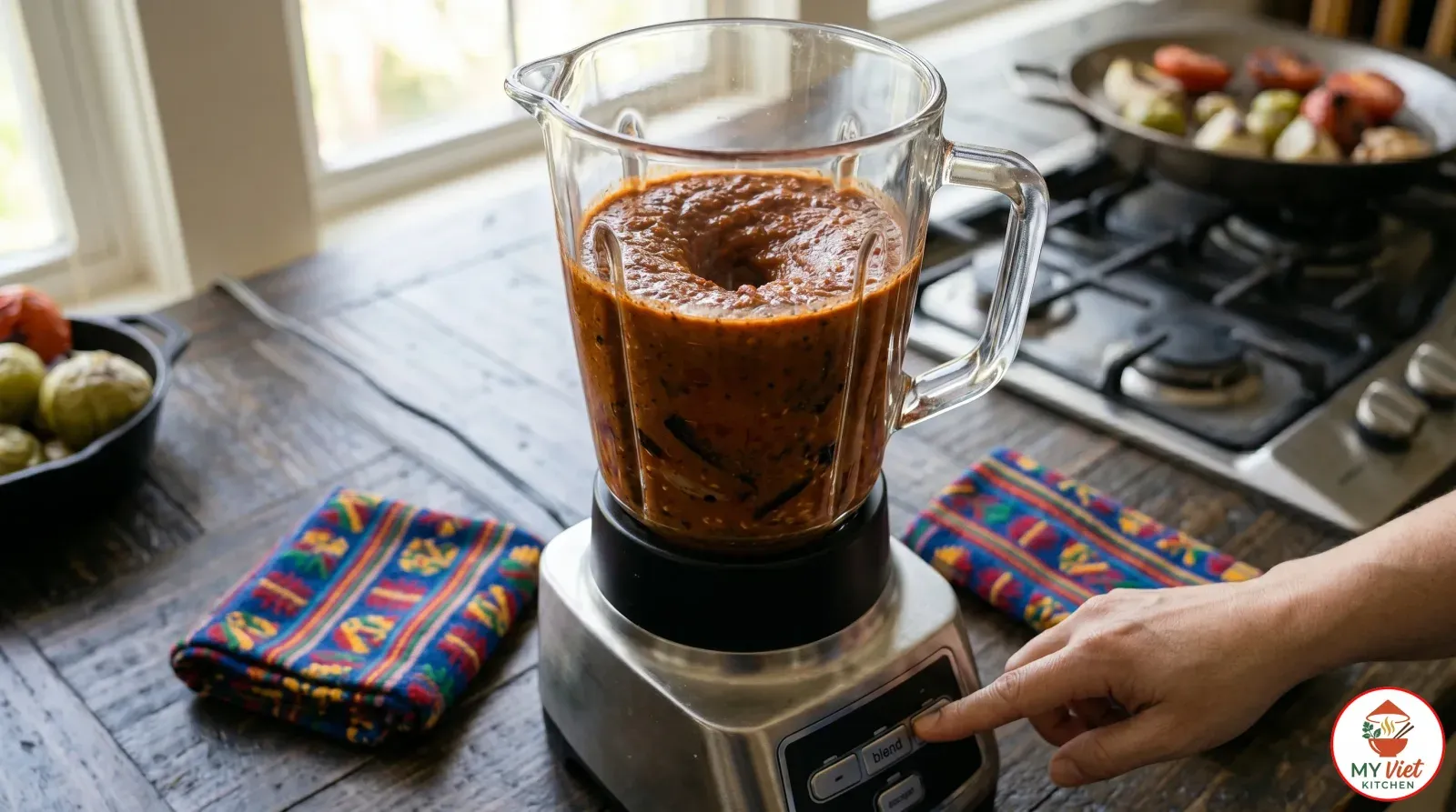 Step 3- Blend the Recado Sauce
