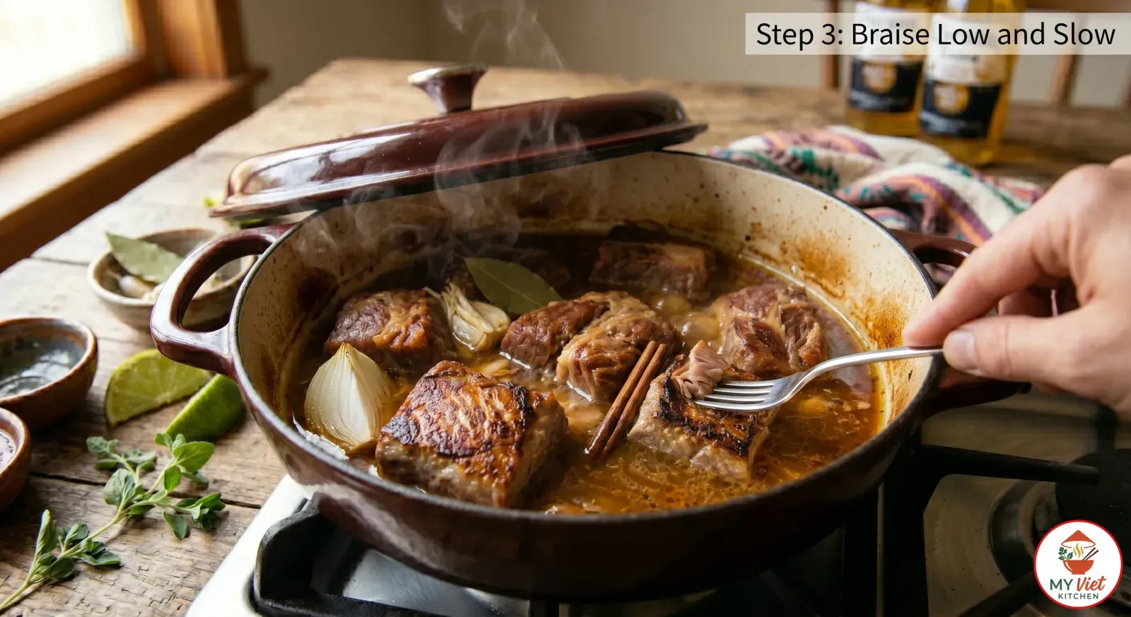 Step 3- Braise Low and Slow