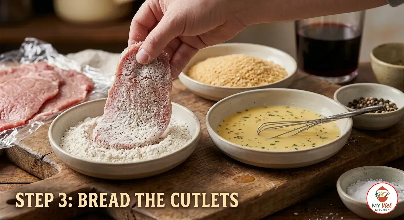 Step 3- Bread the Cutlets