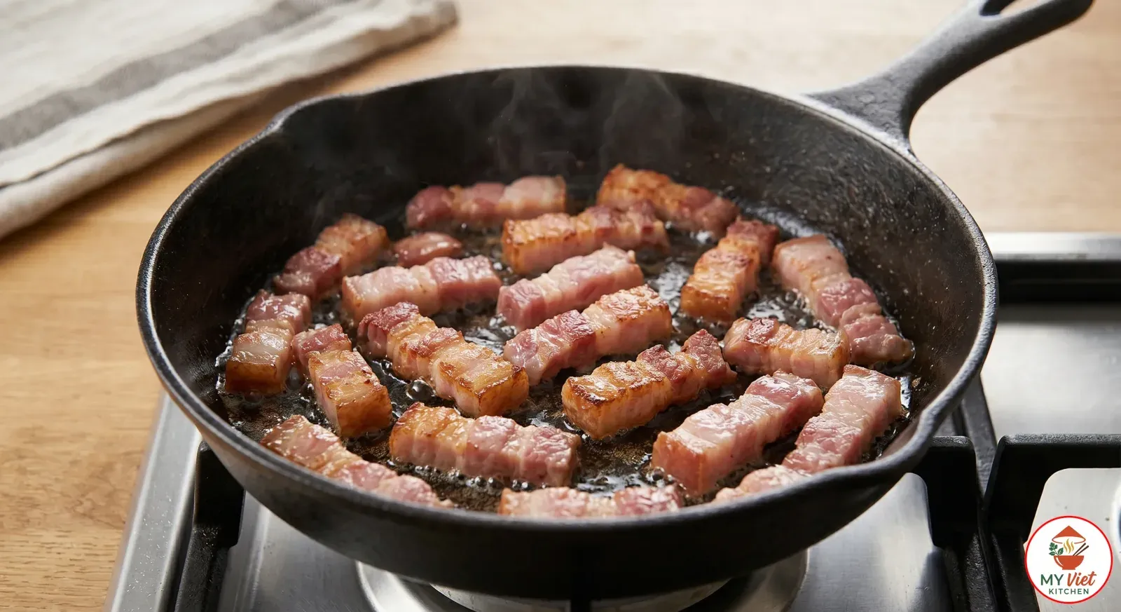 Step 3- Cook the Bacon
