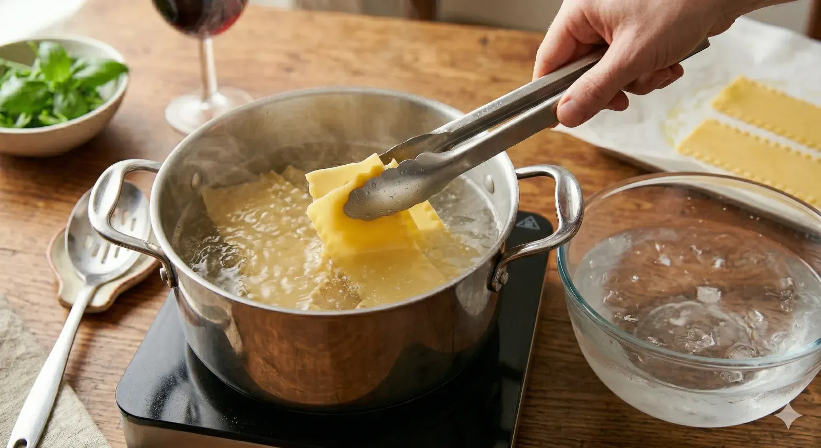 Step 3- Cook the Pasta Sheets