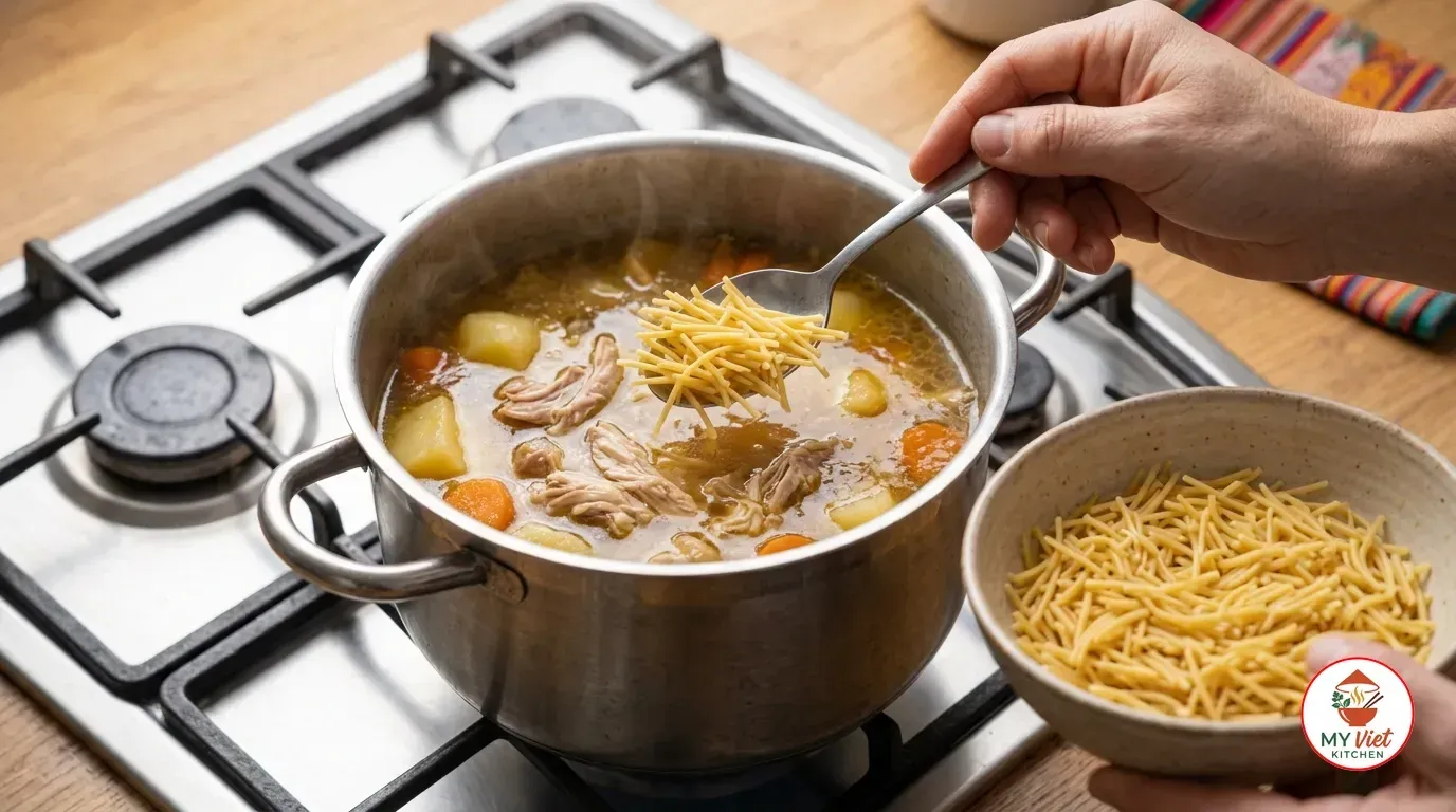 Step 3- Cook the Vegetables and Noodles