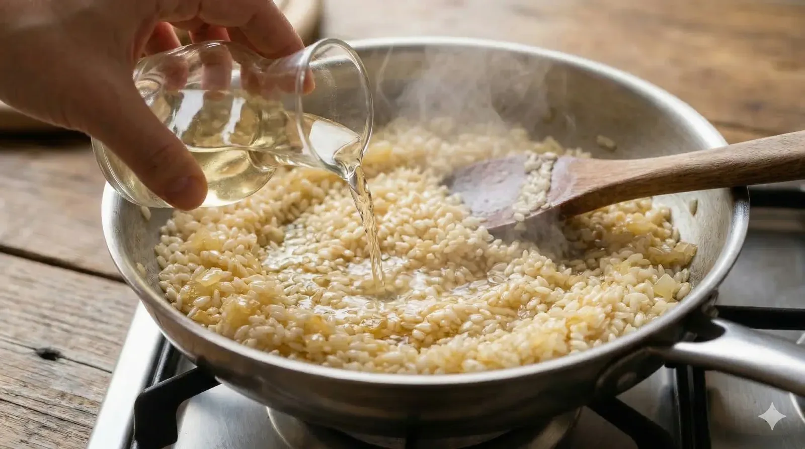 Step 3: Deglaze with Wine