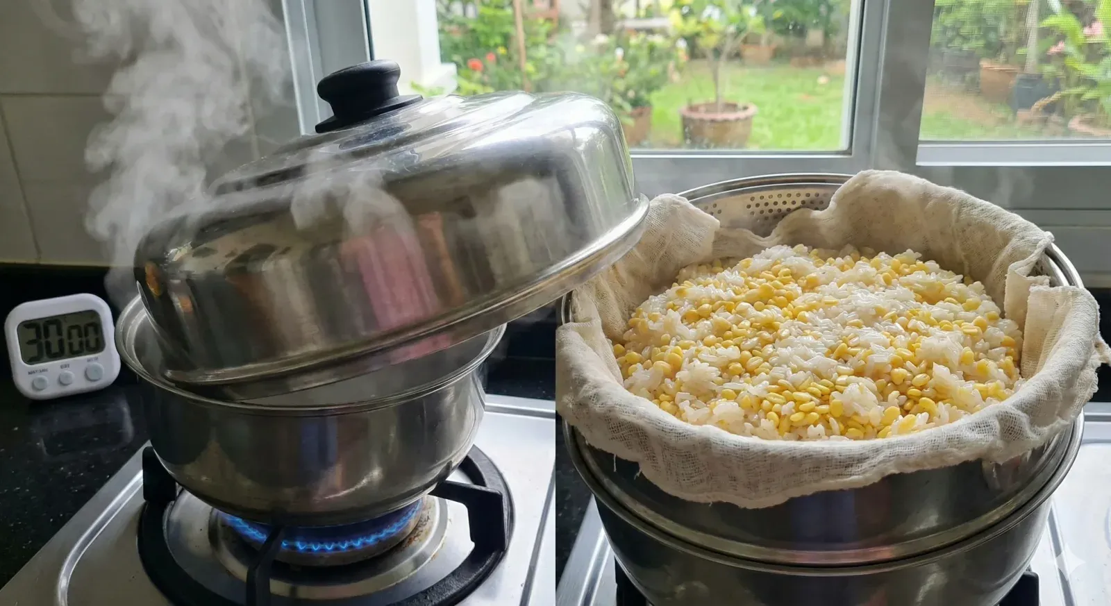 Step 3: First Steam — 30 Minutes