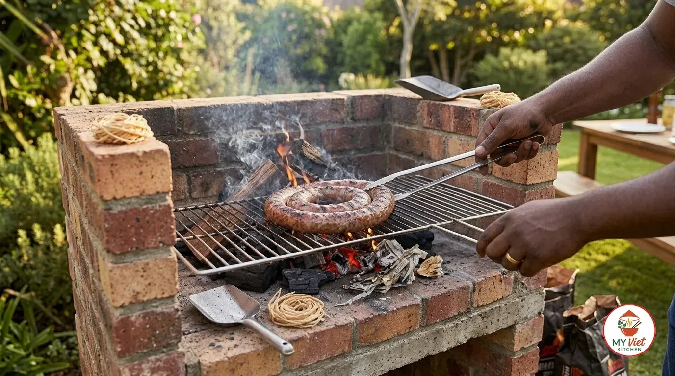 Step 3- Grill the Boerewors