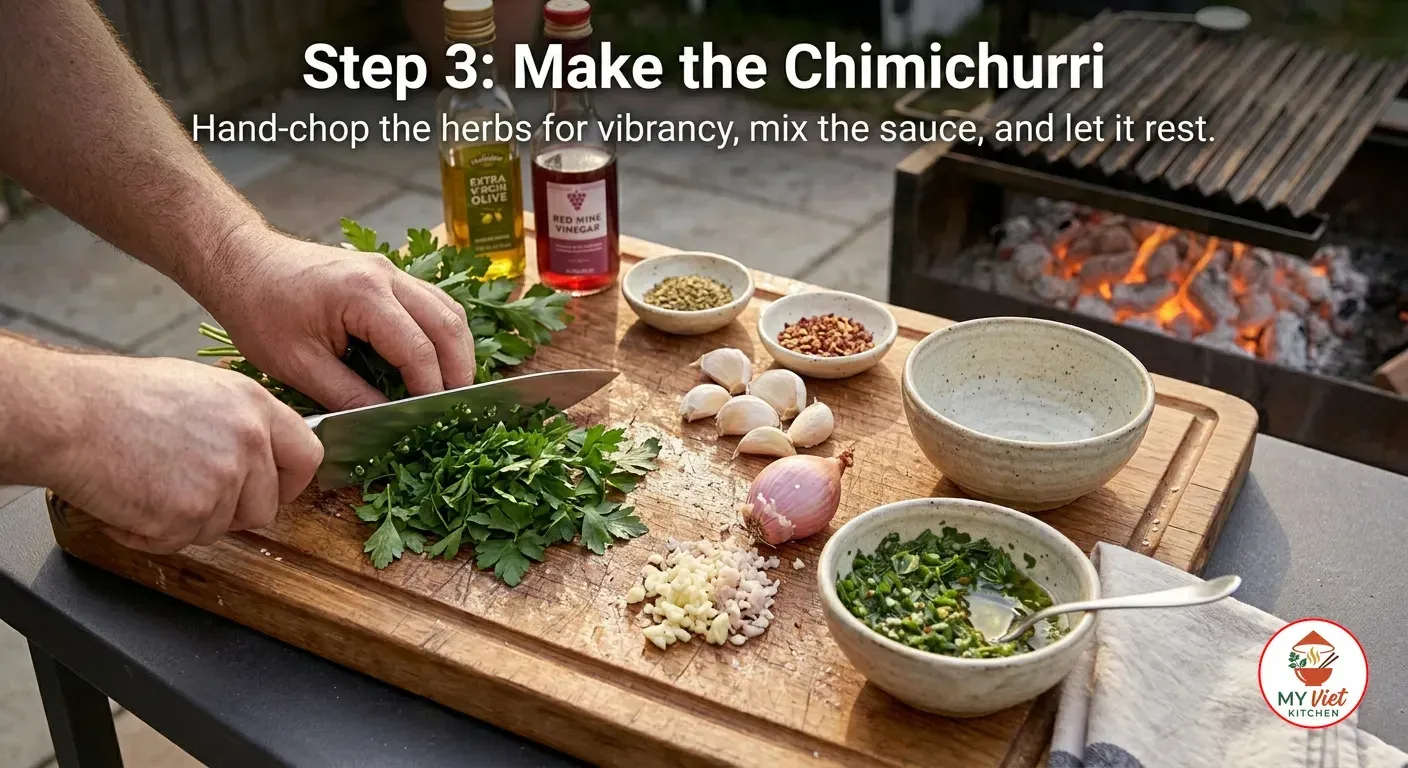 Step 3- Make the Chimichurri