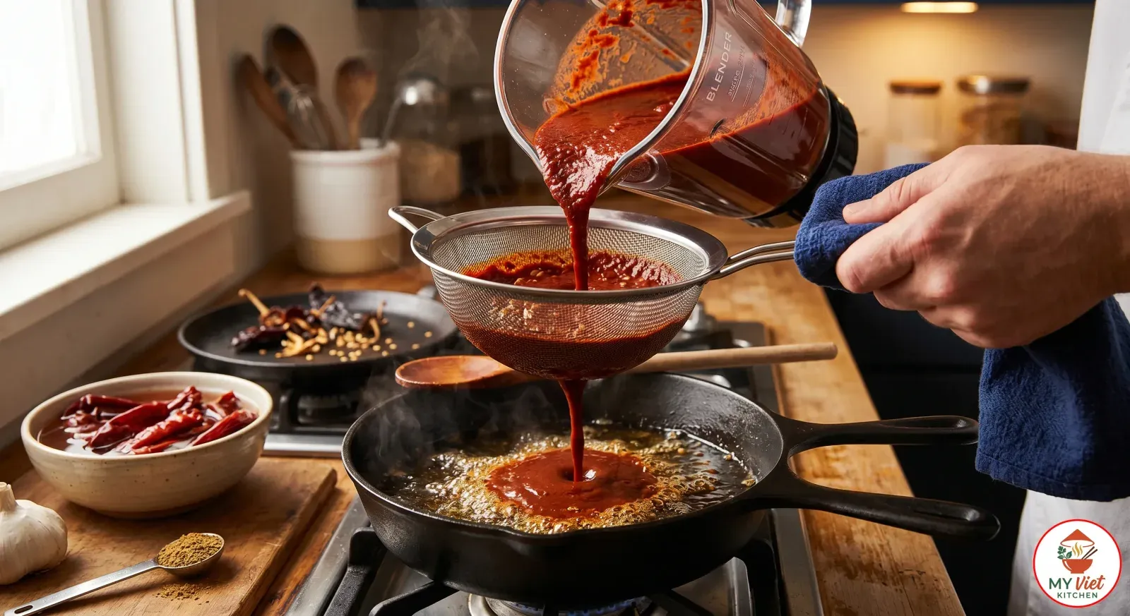 Step 3- Make the Red Chile Sauce