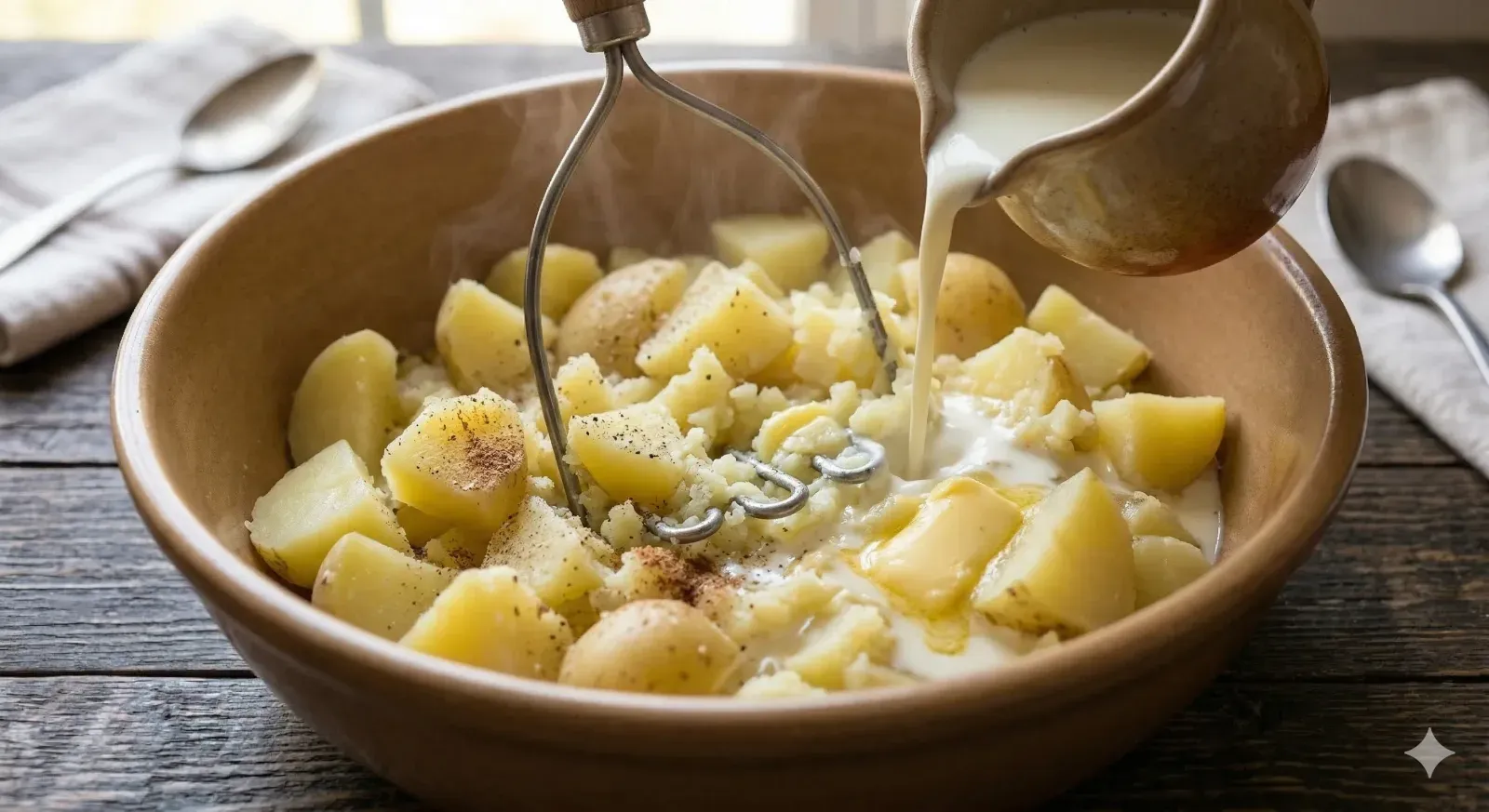 Step 3- Mash the Potatoes