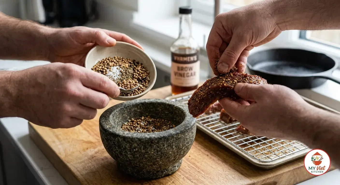 Step 3- Mix and Apply the Spice Rub