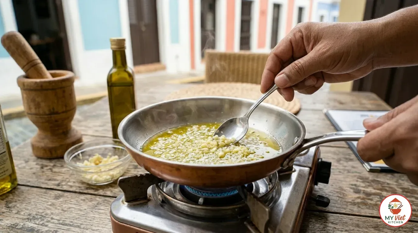 Step 3- Prepare the Garlic Oil