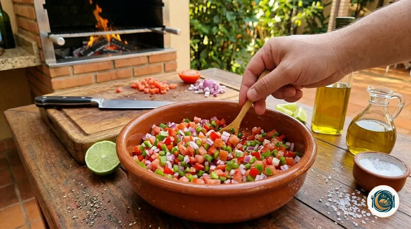 Step 3- Prepare the Vinagrete Salsa