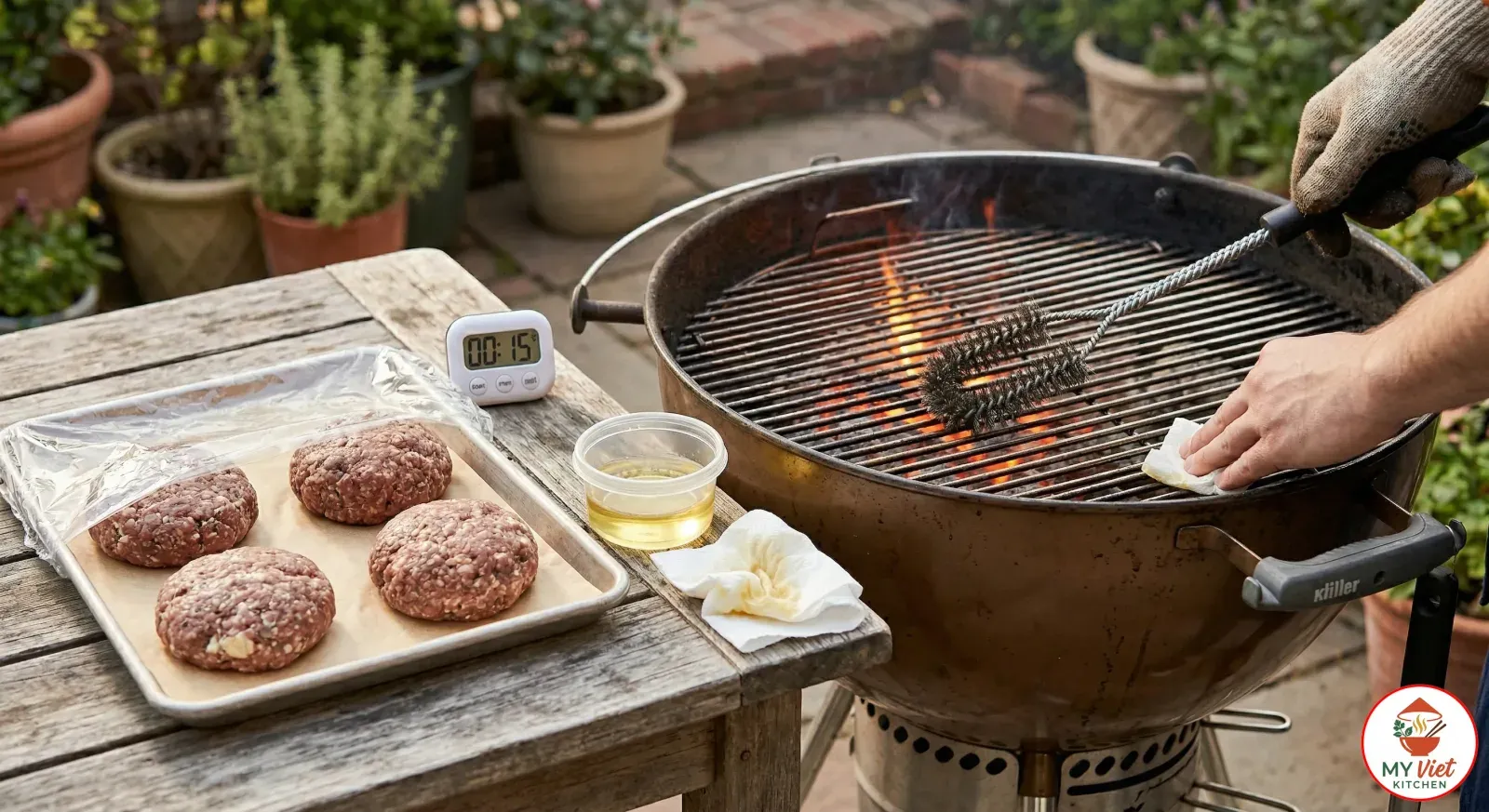 Step 3- Rest and Prepare the Grill