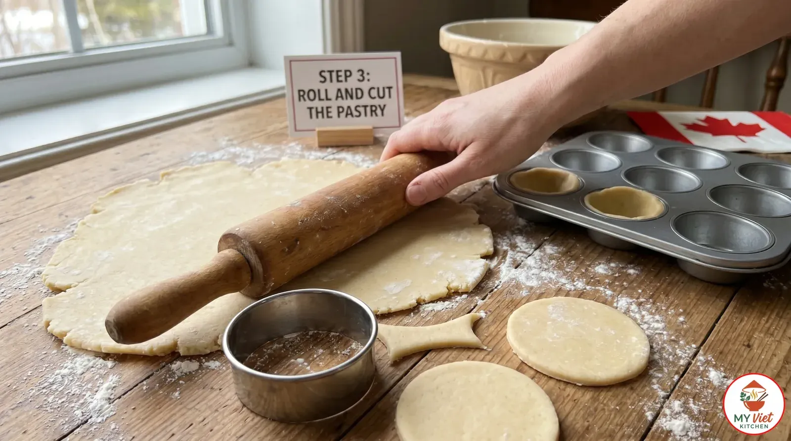 Step 3- Roll and Cut the Pastry