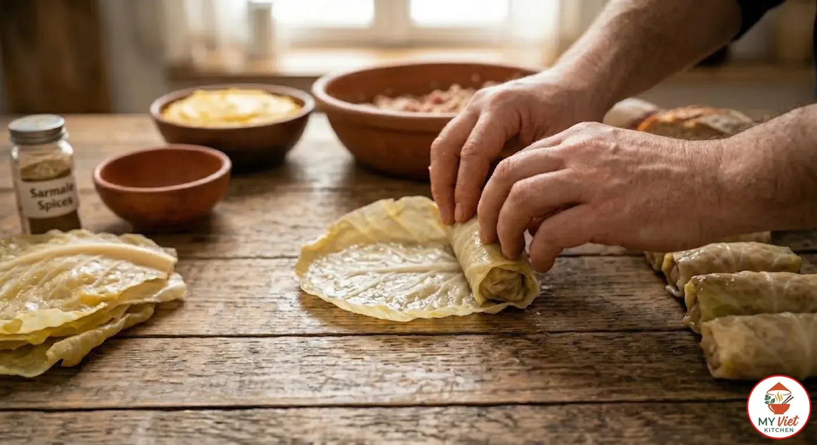 Step 3- Roll the Sarmale