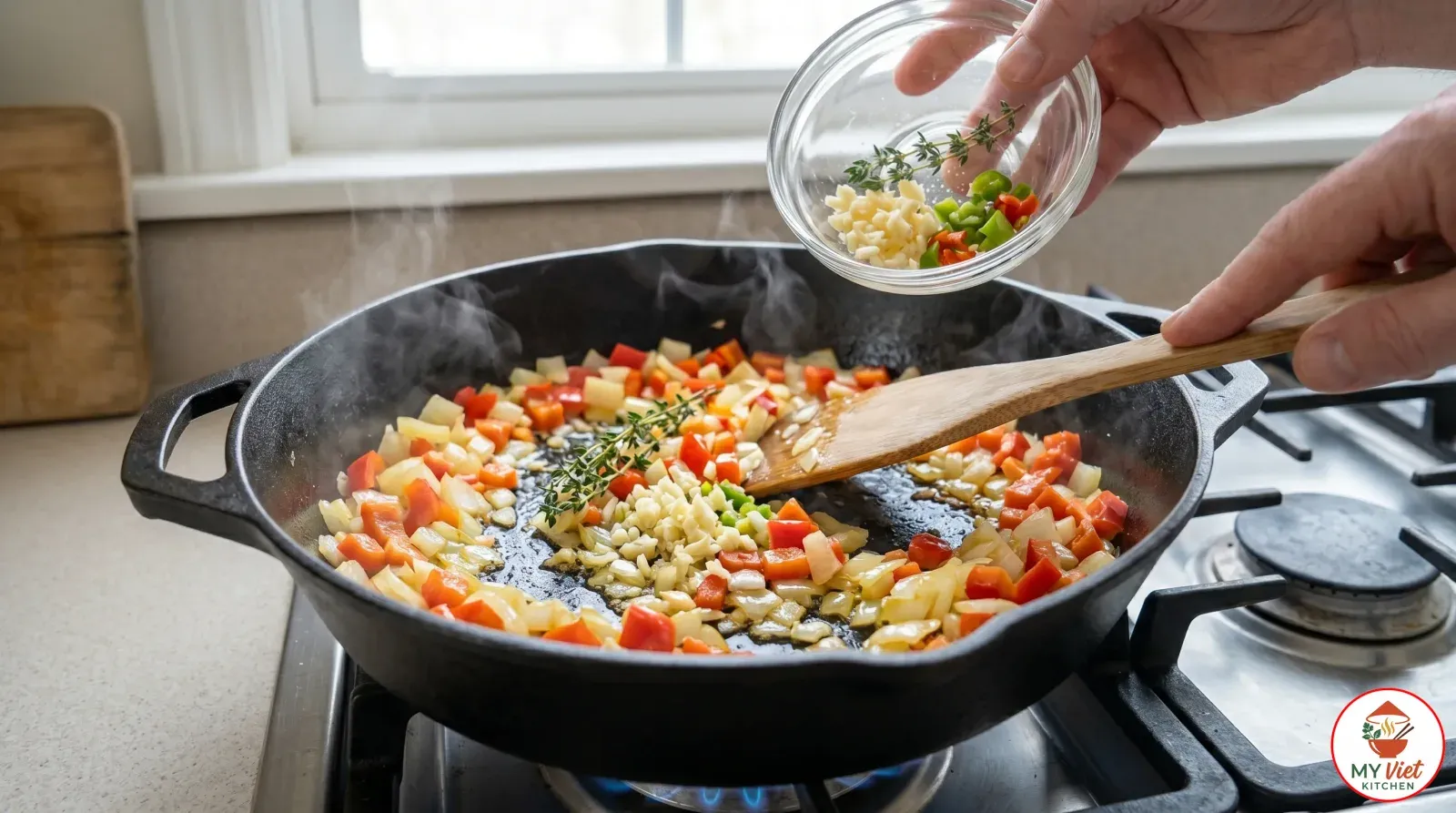 Step 3- Saute the Aromatics
