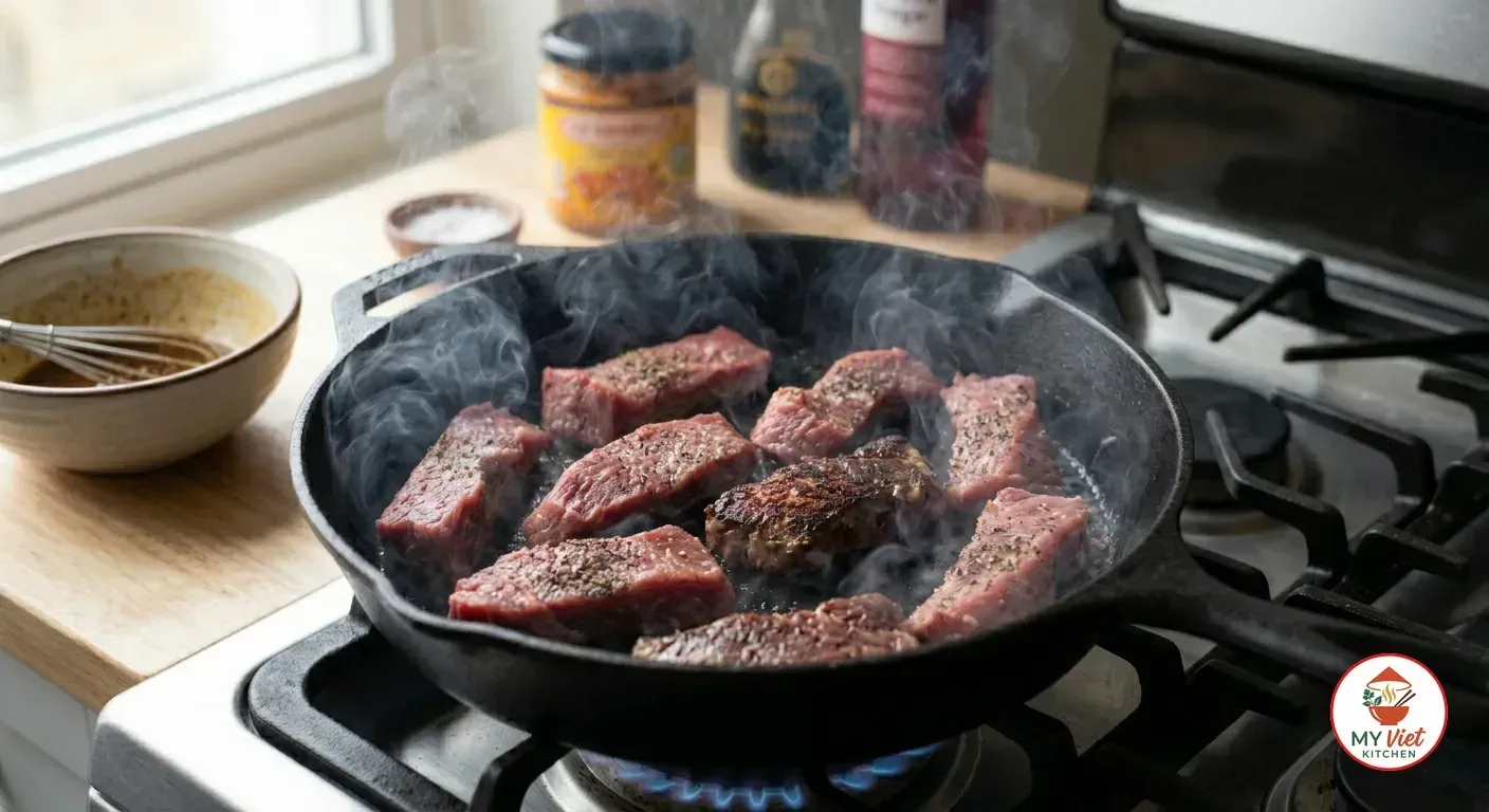 Step 3- Sear the Beef
