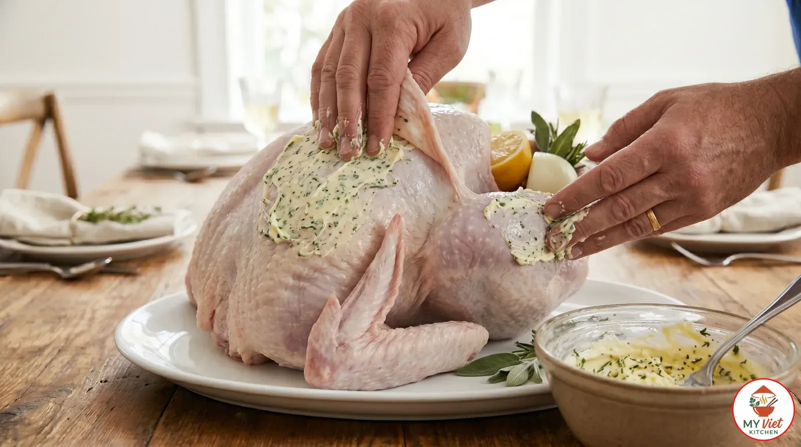 Step 3- Season the Turkey