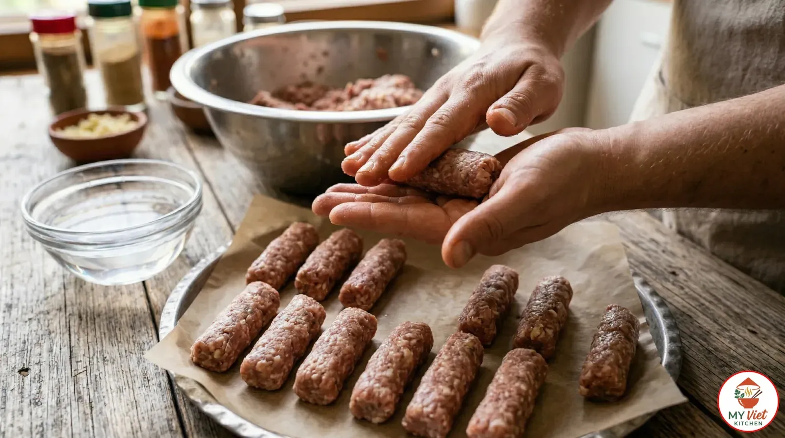 Step 3- Shape the Cevapcici