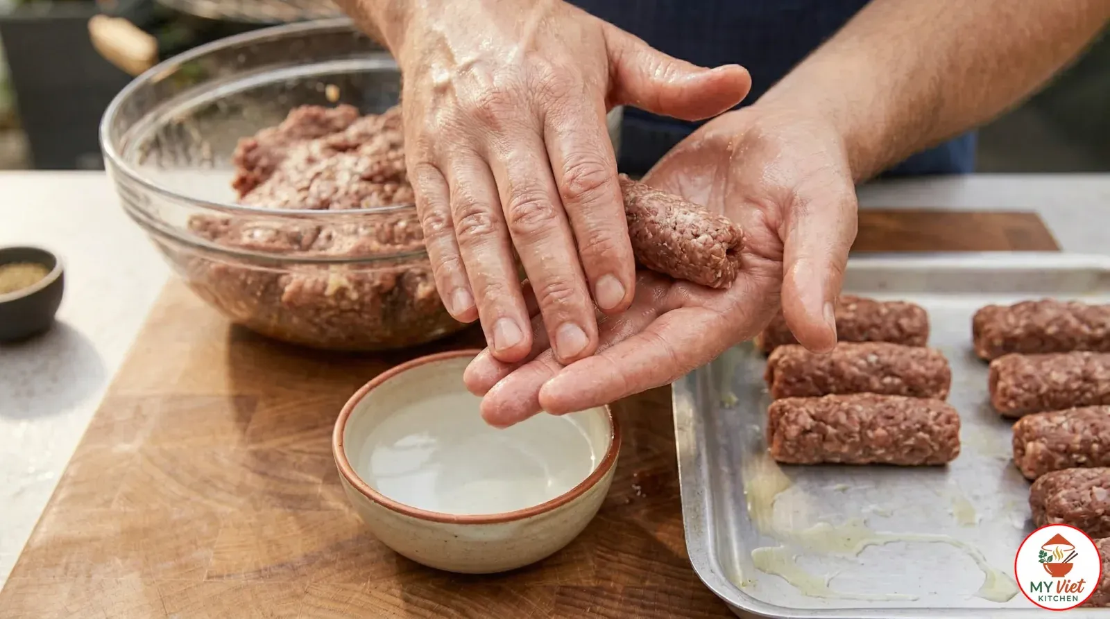 Step 3- Shape the Mici Rolls