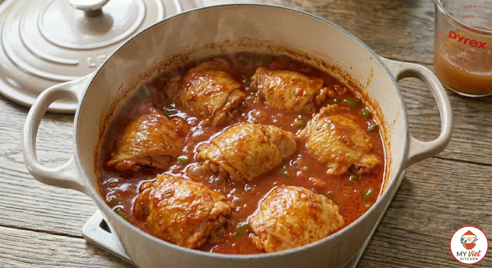 Step 3- Simmer the Chicken