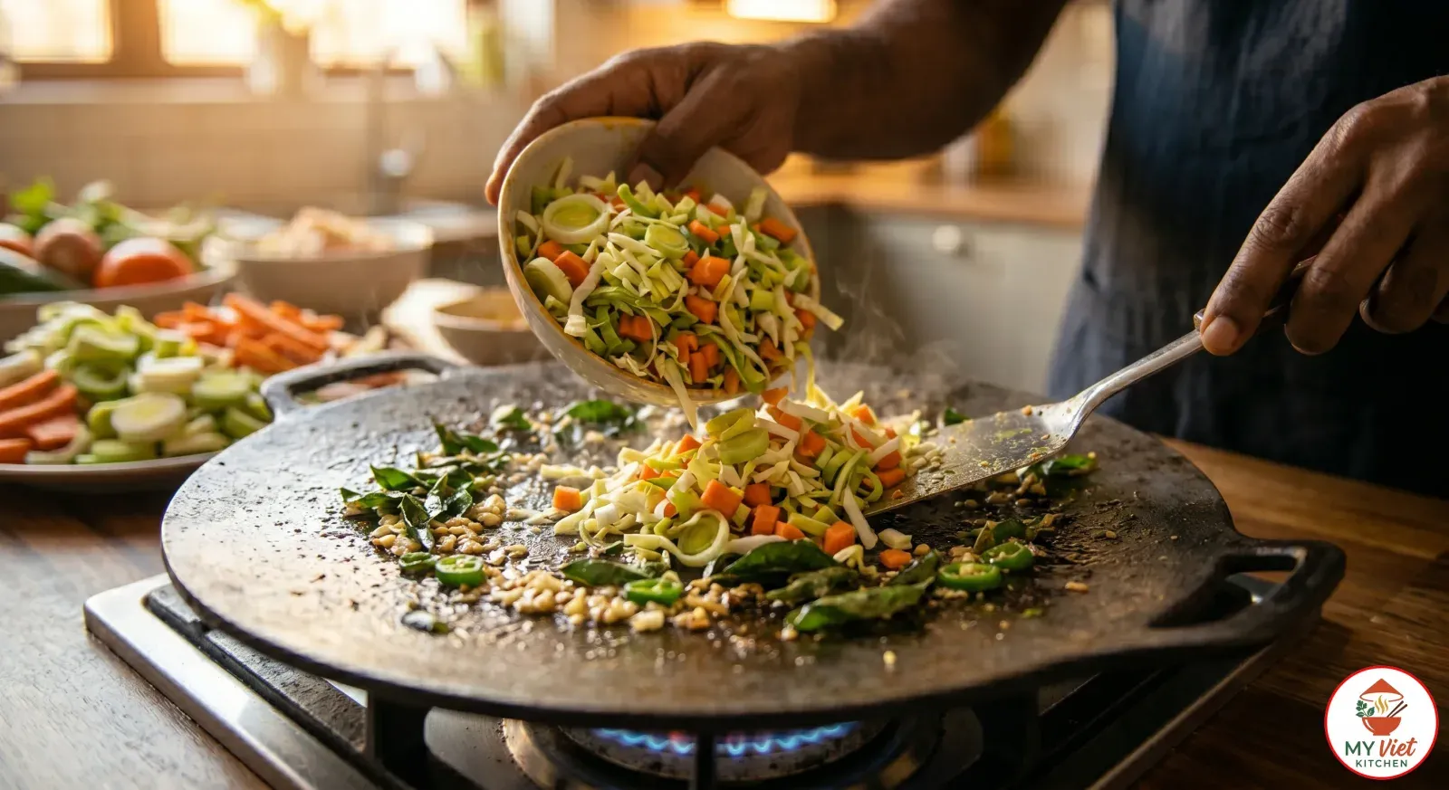 Step 3- Stir-Fry the Vegetables