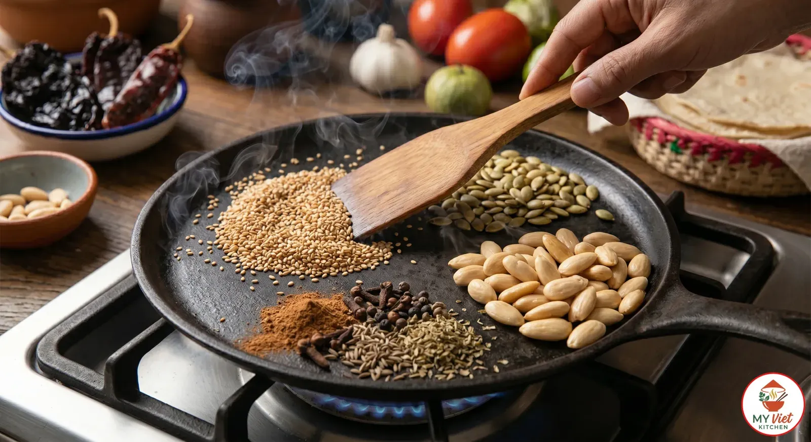 Step 3- Toast Seeds, Nuts, and Spices
