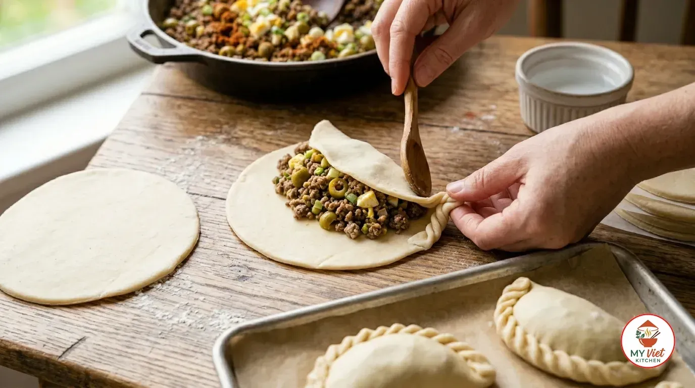 Step 4- Assemble the Empanadas