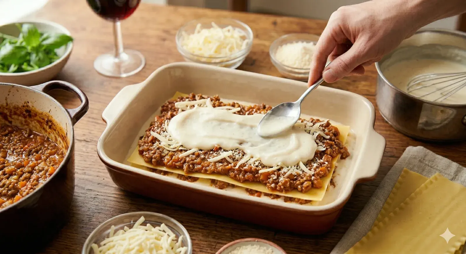 Step 4- Assemble the Lasagna Layers