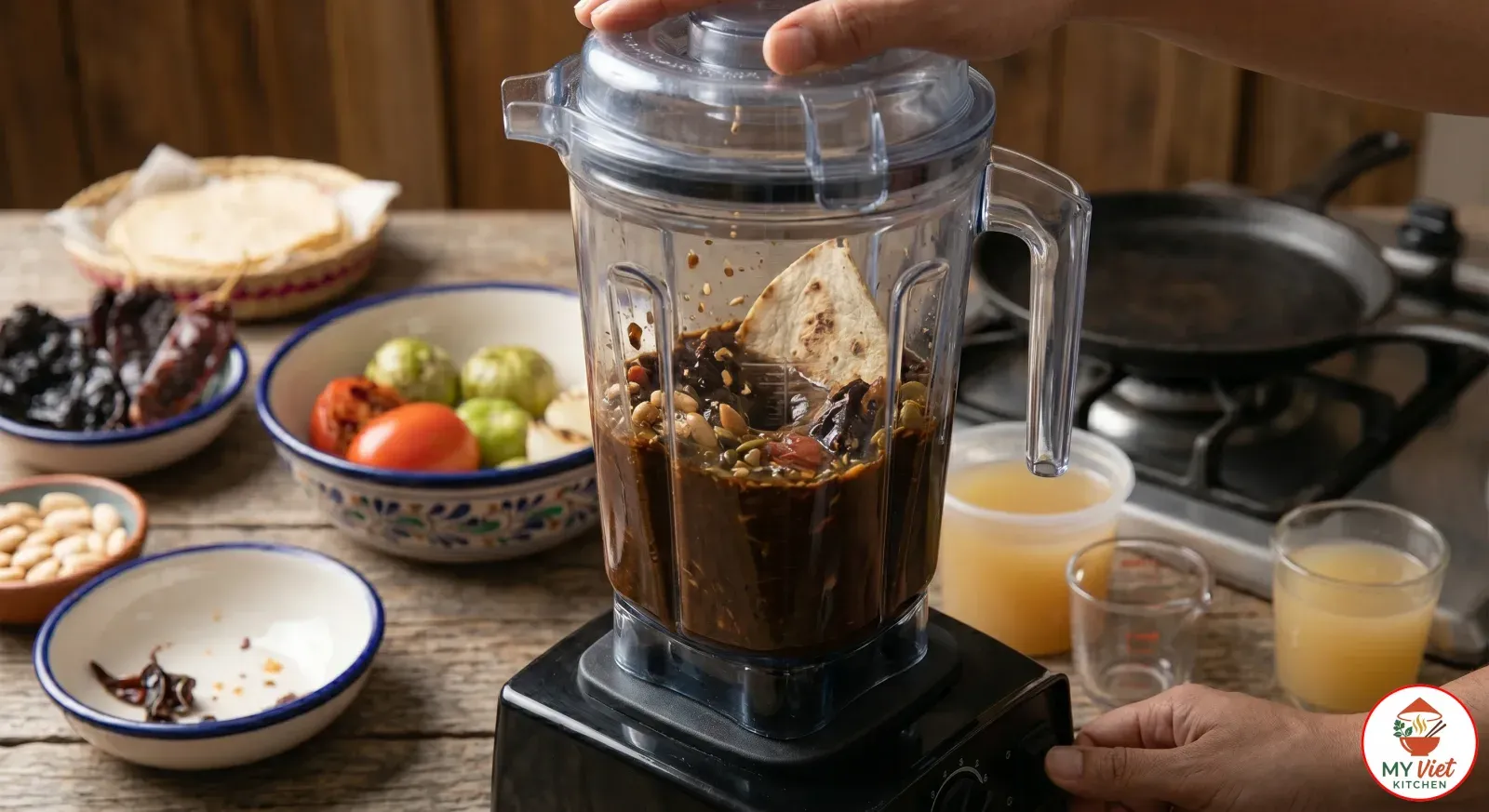 Step 4- Blend the Mole Base
