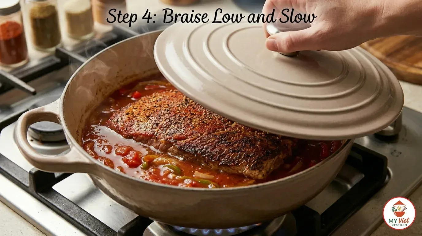 Step 4- Braise Low and Slow