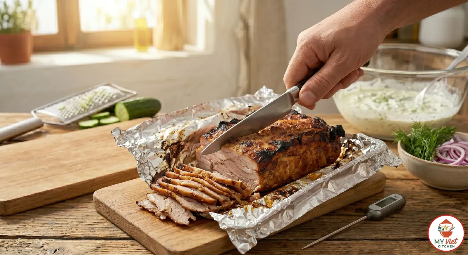 Step 4- Cook the Gyros Meat