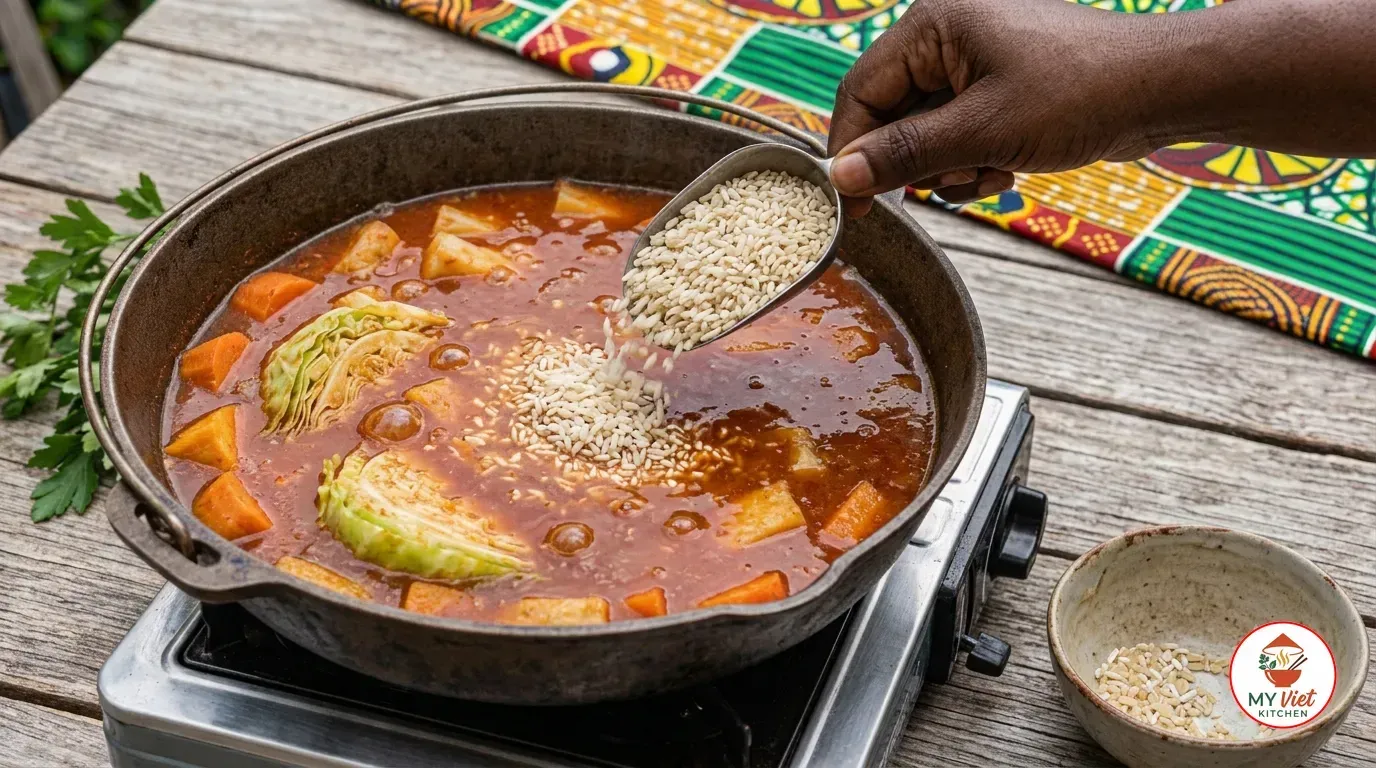 Step 4- Cook the Rice in the Sauce