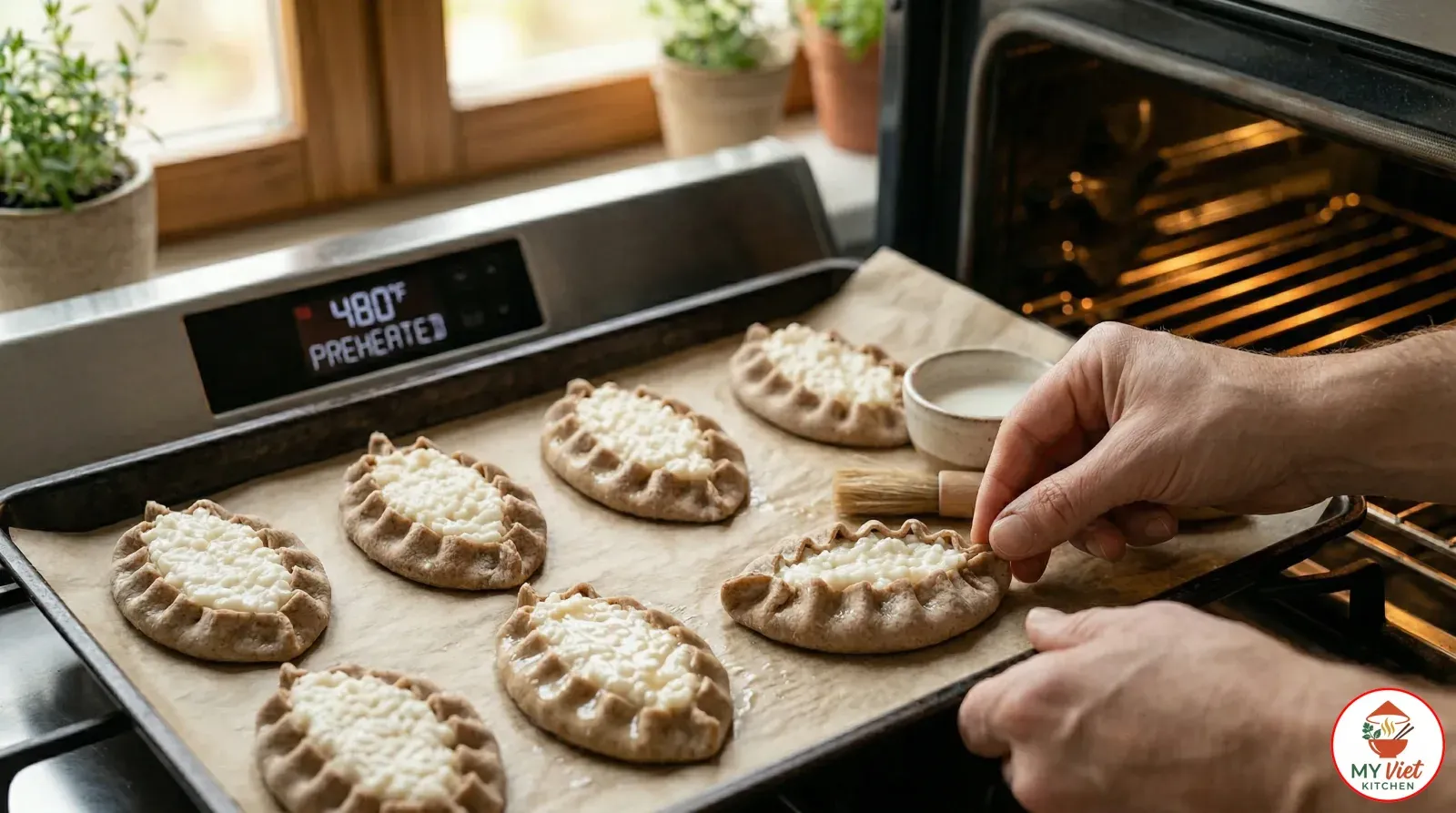 Step 4- Crimp and Bake the Pies