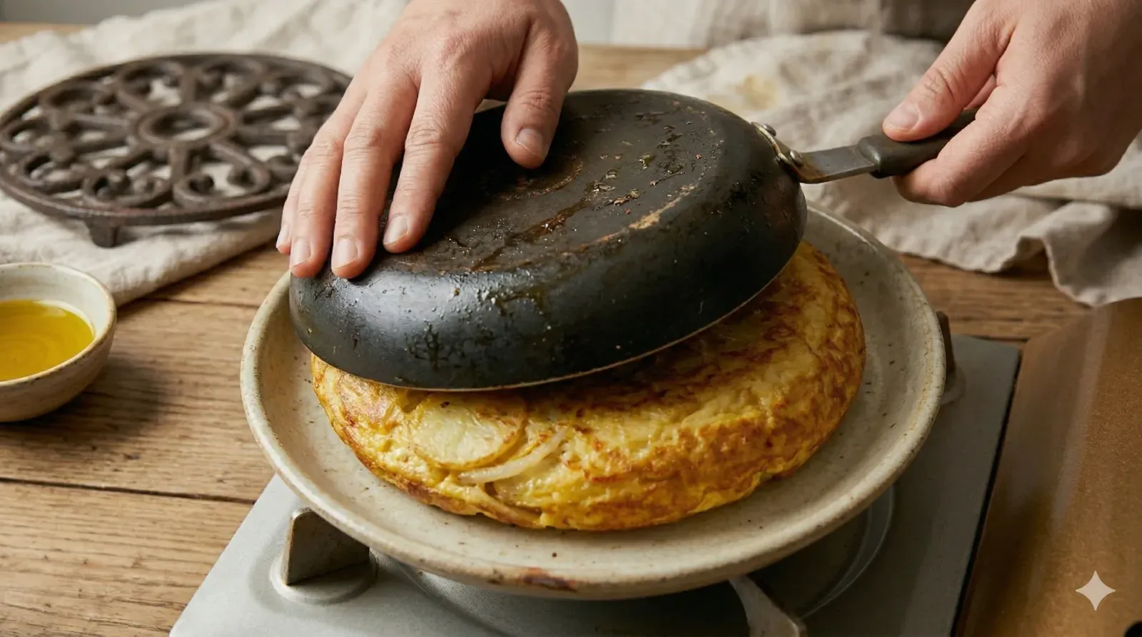 Step 4- Flip the Tortilla