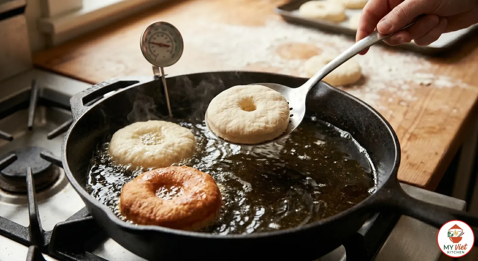 Step 4- Fry the Bannock Until Golden