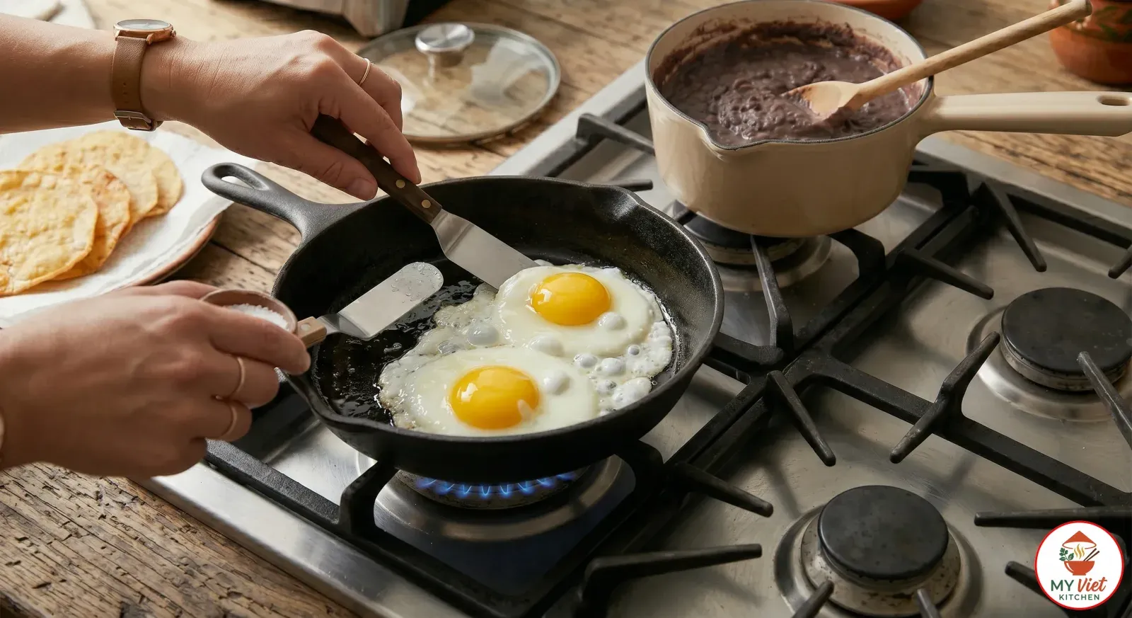 Step 4- Fry the Eggs