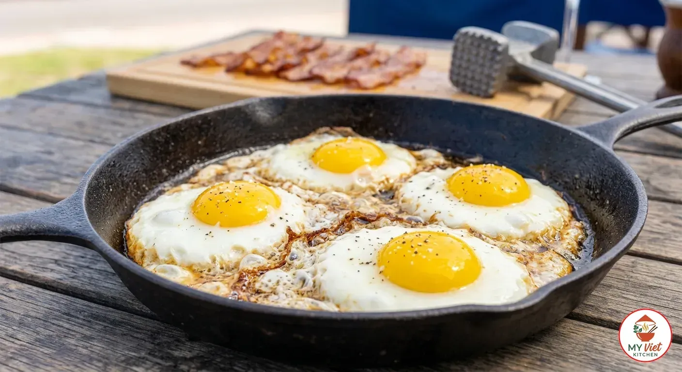Step 4- Fry the Eggs