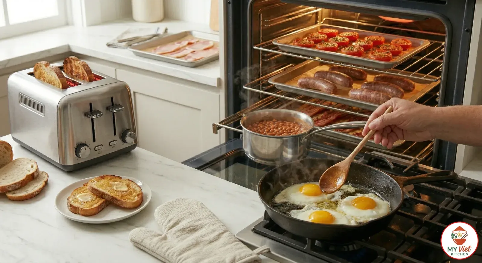 Step 4- Fry the Eggs