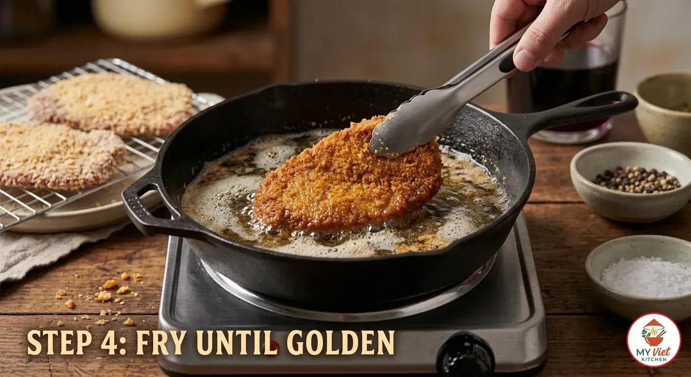 Step 4- Fry Until Golden