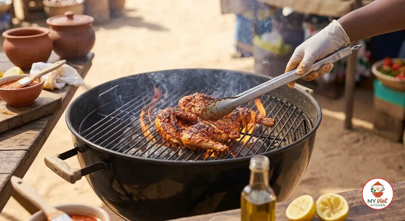 Step 4- Grill the Piri Piri Chicken