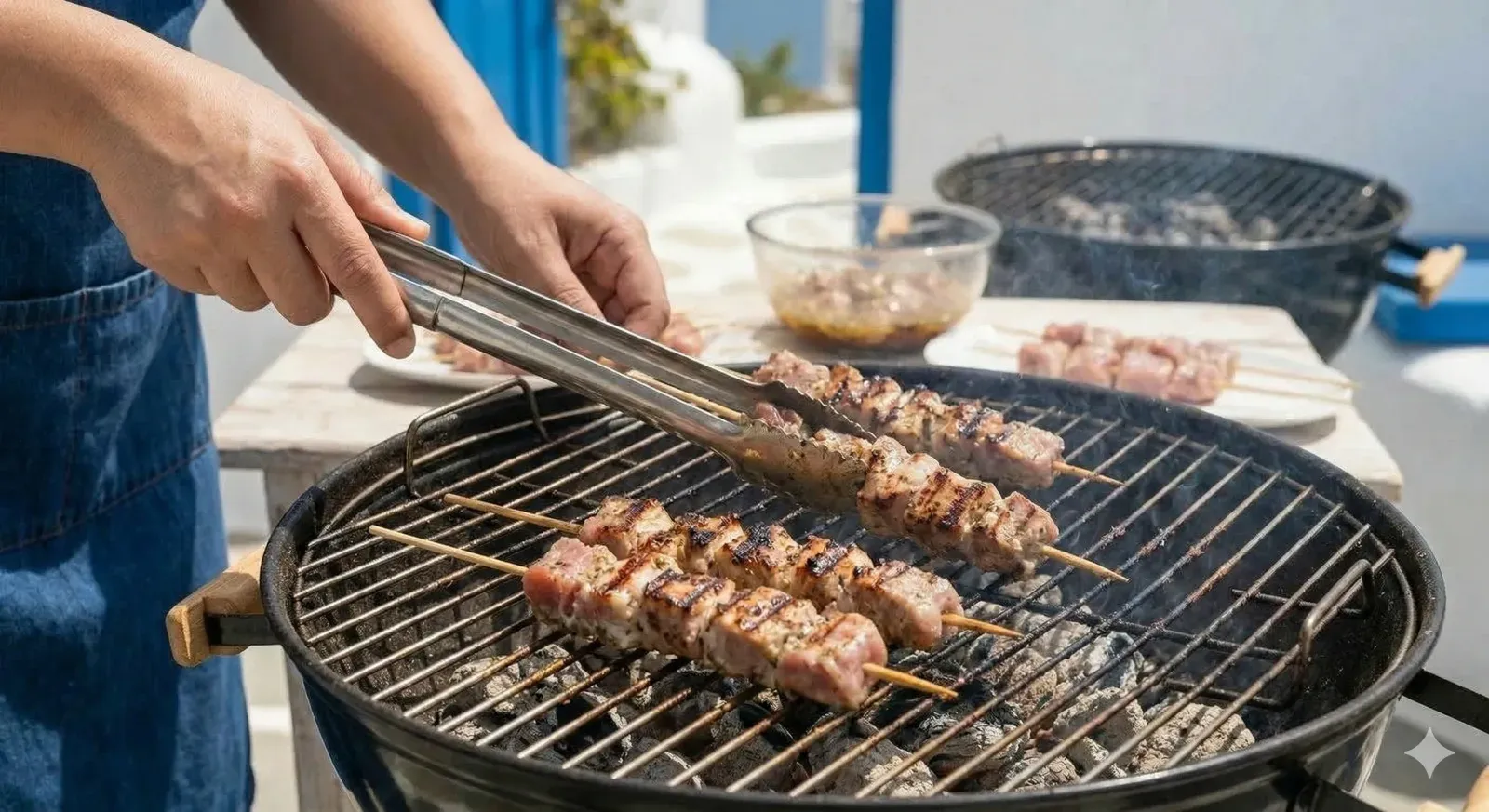 Step 4: Grill the Souvlaki