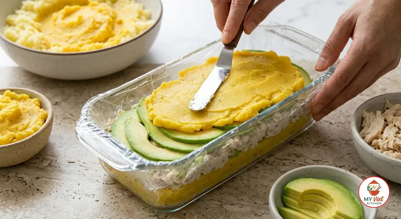 Step 4- Layer the Causa