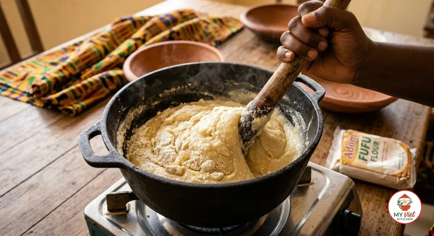 Step 4- Make the Fufu Dough