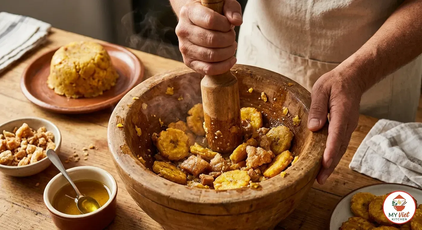 Step 4- Mash the Mofongo