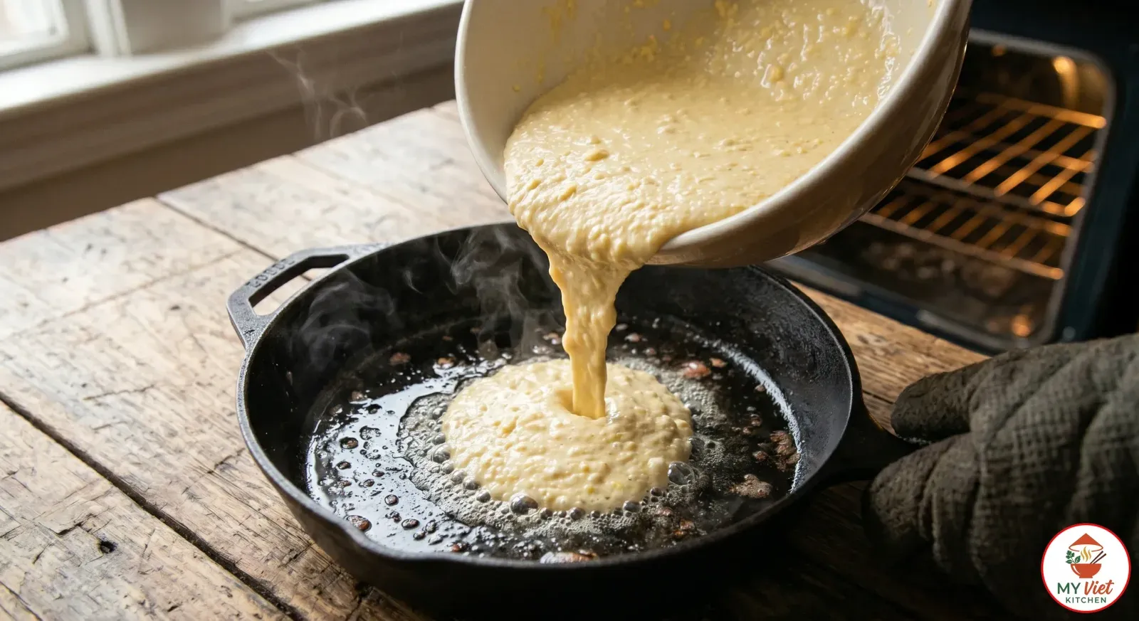 Step 4- Pour and Bake